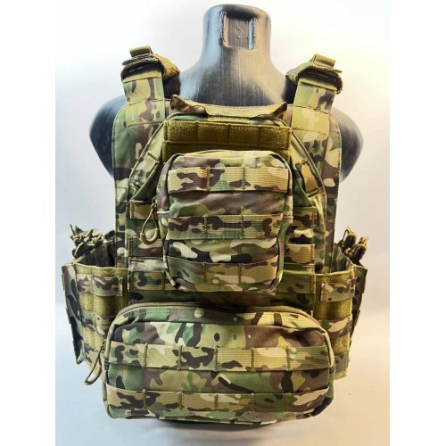 Жилет (плитник быстросъёмный YAKEDA original /разгрузка)2 с подсумками на спине в Екатеринбурге